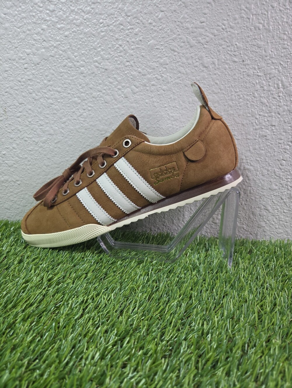 Adidas UNISEX ORIGINALS - Samba 62 JI3219 Wild Brown/Off White 7.5Men/8.5Wmns